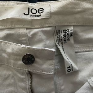 Joe Fresh white denim pants